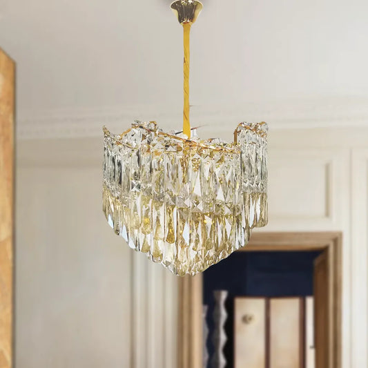 Lampadario di cristallo TOPKAPI Eleganza 8x E14, diametro 49 cm, oro lucido, altezza regolabile Lampadari di cristallo Titolo predefinito Alessandro Design