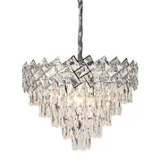 Lampadario di Cristallo WINDSOR Eleganza 8xE14, Diametro 39cm, Cromo Lucido, Altezza Regolabile Lampadari di Cristallo Titolo predefinito Alessandro Design