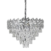 Lampadario di Cristallo WINDSOR Eleganza 8xE14, Diametro 39cm, Cromo Lucido, Altezza Regolabile Lampadari di Cristallo Titolo predefinito Alessandro Design