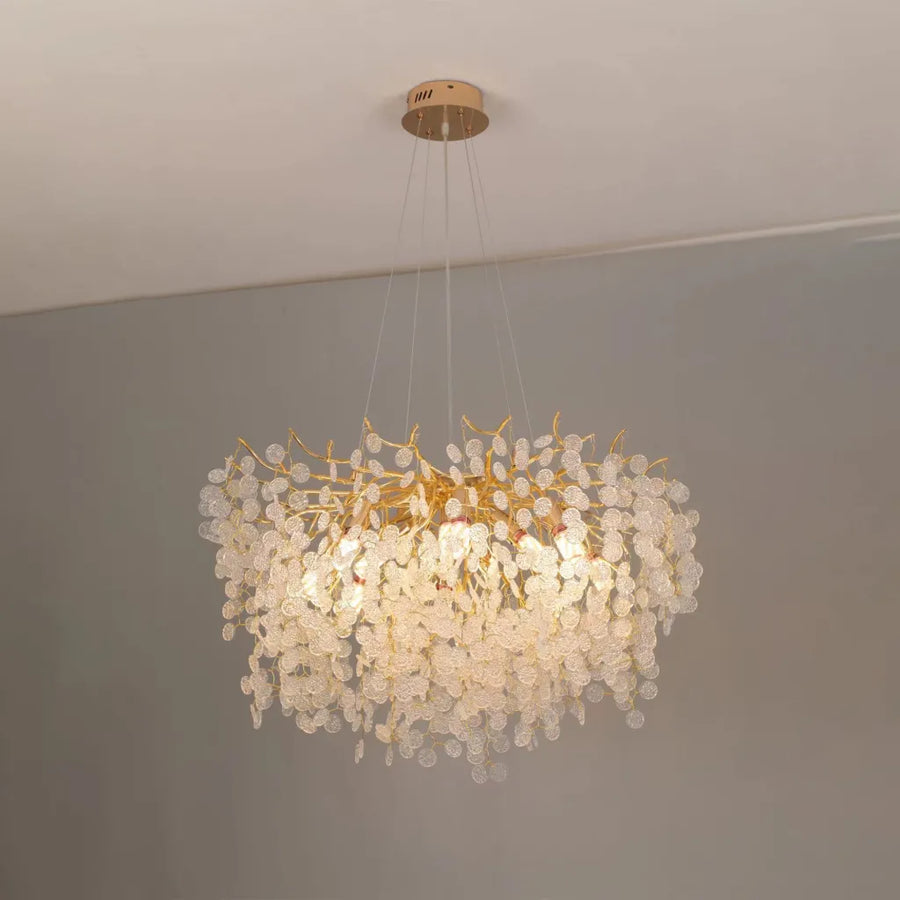 Lampadario di cristallo WALTZ Serenade, 6xG9, Oro, 60 cm, Altezza regolabile Lampadari di cristallo Titolo predefinito Alessandro Design