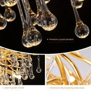 Candelabru Cristal Muhammad 10x G9 Diametru 80cm Auriu Candelabre Cristal Default Title Alessandro Design