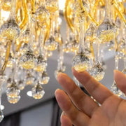 Candelabru Cristal Muhammad 10x G9 Diametru 80cm Auriu Candelabre Cristal Default Title Alessandro Design