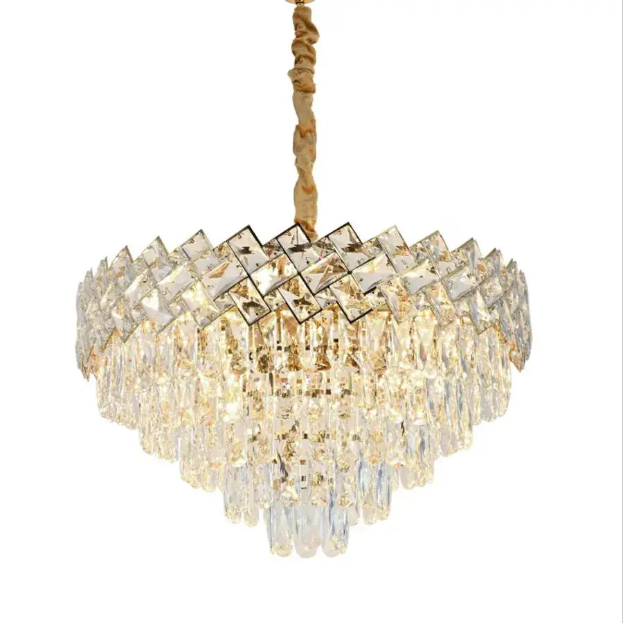 Candelabro in cristallo Villante 10x E27 Candelabro in cristallo dorato Titolo predefinito Alessandro Design