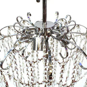 Candelabru Cristal EDINBURGH Eleganza, 5xE27, Diametru 47cm, Crom Lucios Candelabre Clasice Default Title Alessandro Design