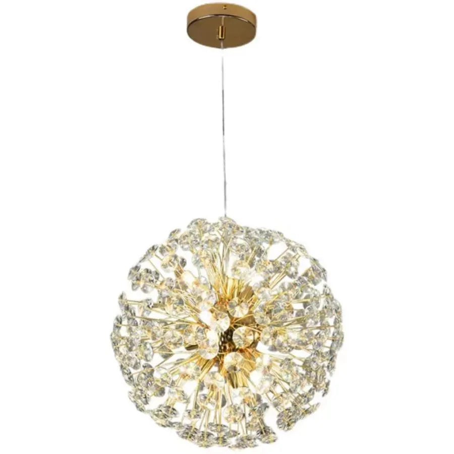 MINUET Lampadario in Cristallo 8x G9, Diametro 40 cm, Oro Lucido, Altezza Regolabile Lampadari Moderni Titolo predefinito Alessandro Design