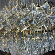Candelabro Junnut 21xE27, cristallo e metallo, candelabro in cristallo dorato Titolo predefinito Alessandro Design