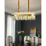 Lampadario LED Achim con Telecomando, 200W, Diametro 80cm, Oro, Candelabro Cristal Dimmerabile Titolo predefinito Alessandro Design