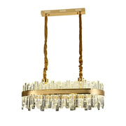Lampadario LED Achim con Telecomando, 200W, Diametro 80cm, Oro, Candelabro Cristal Dimmerabile Titolo predefinito Alessandro Design