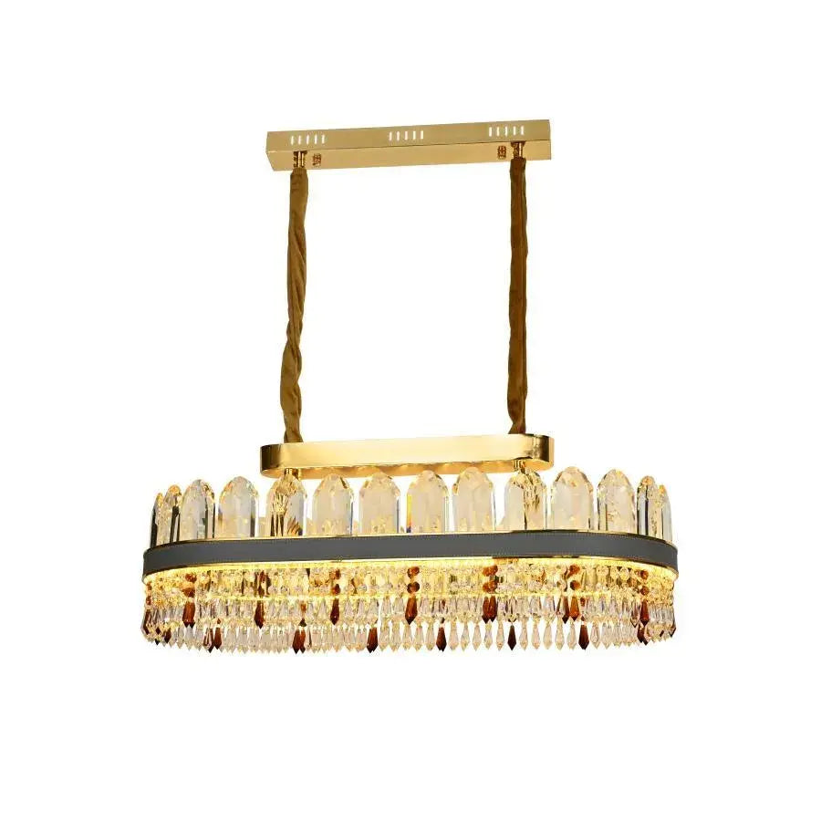 Lampadario LED Pollux con telecomando, 156W, diametro 80cm, oro, cristallo, candelabro Cristal dimmerabile Titolo predefinito Alessandro Design