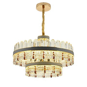 Pollux Lampadario LED con Telecomando, 300W, Diametro 75cm Oro, Cristallo, Candelabro Cristal Dimmerabile Titolo predefinito Alessandro Design