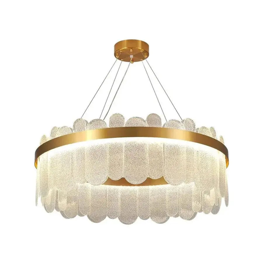 Lampadario LED con Telecomando Alonzo 93W Dimmerabile Diametro 60cm Lampadari in Cristallo Dorato Titolo predefinito Alessandro Design