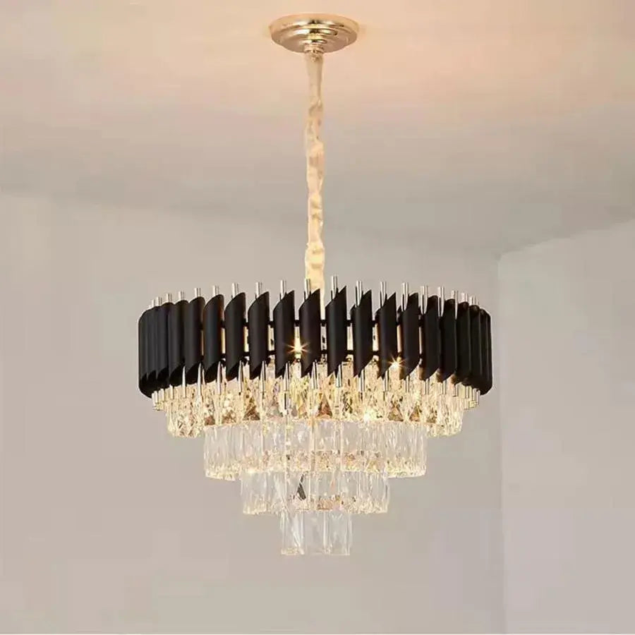Candelabri Rubert, 9*E14, Candelabri in cristallo oro, metallo e cristallo Titolo predefinito Alessandro Design