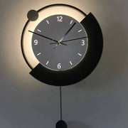 Lampada da Parete Decorativa LED Luna 83W Diametro 120CM Luce Fredda/Neutra/Calda Nera