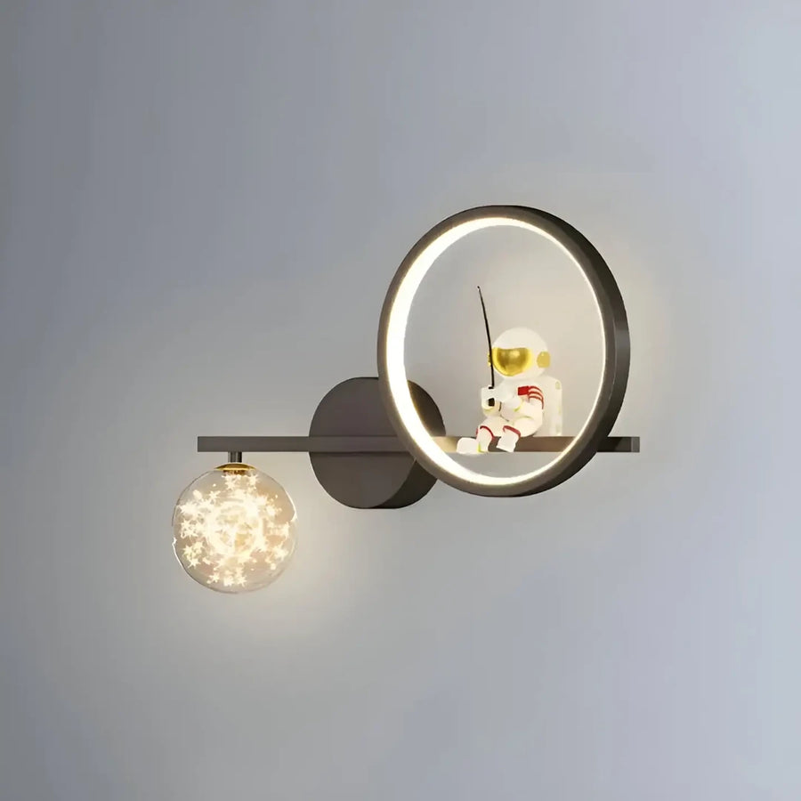 Lampada da parete a LED 21W Swarna Freddo/Caldo/Neutro, Nero Lustro Bambini Titolo predefinito Alessandro Design
