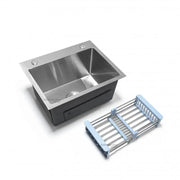Chiuveta Bucatarie Inox, 50x40X21cm, Cu Accesorii, Inox Periat Chiuvete Default Title Alessandro Design