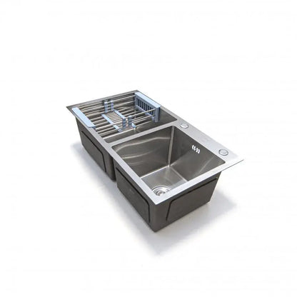 Chiuveta Bucatarie Inox 80x45 cm Argintiu Chiuvete Default Title Alessandro Design