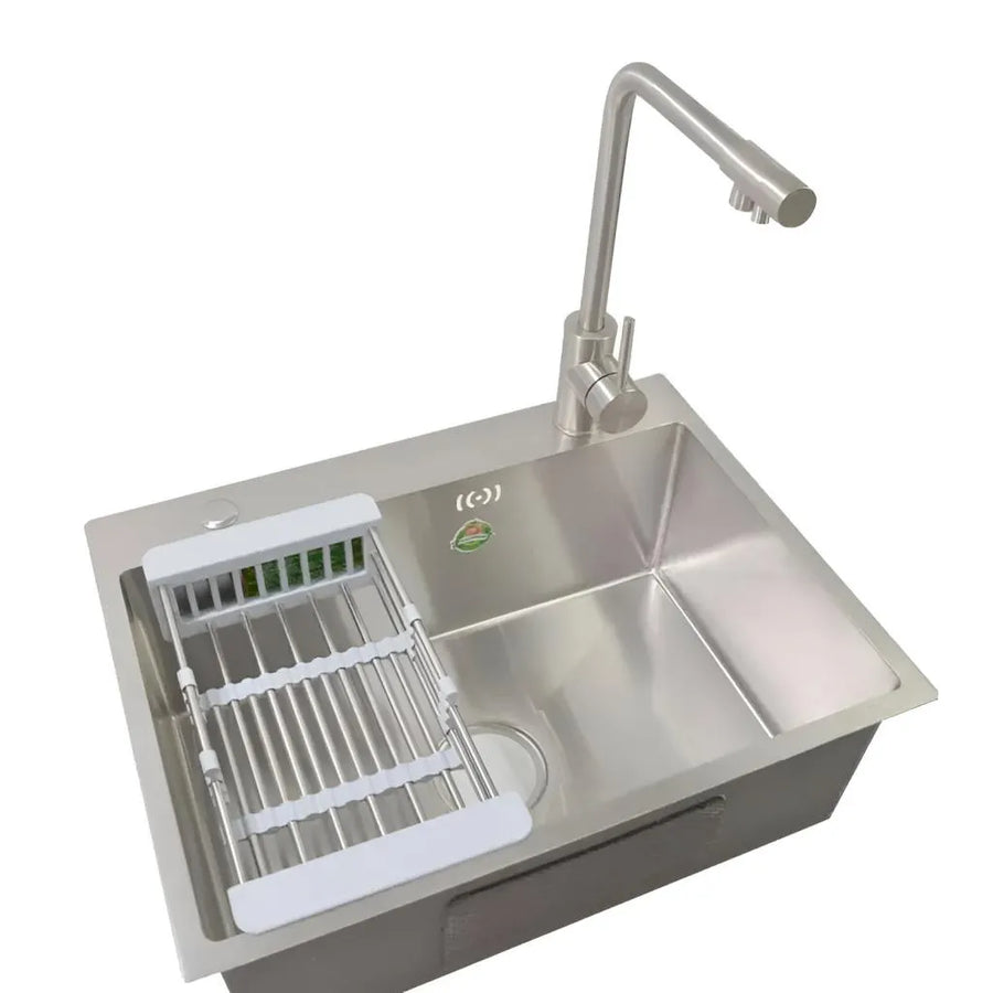 Chiuveta Bucatarie Inox 60x45x21 cm, Inox Periat Default Title Alessandro Design