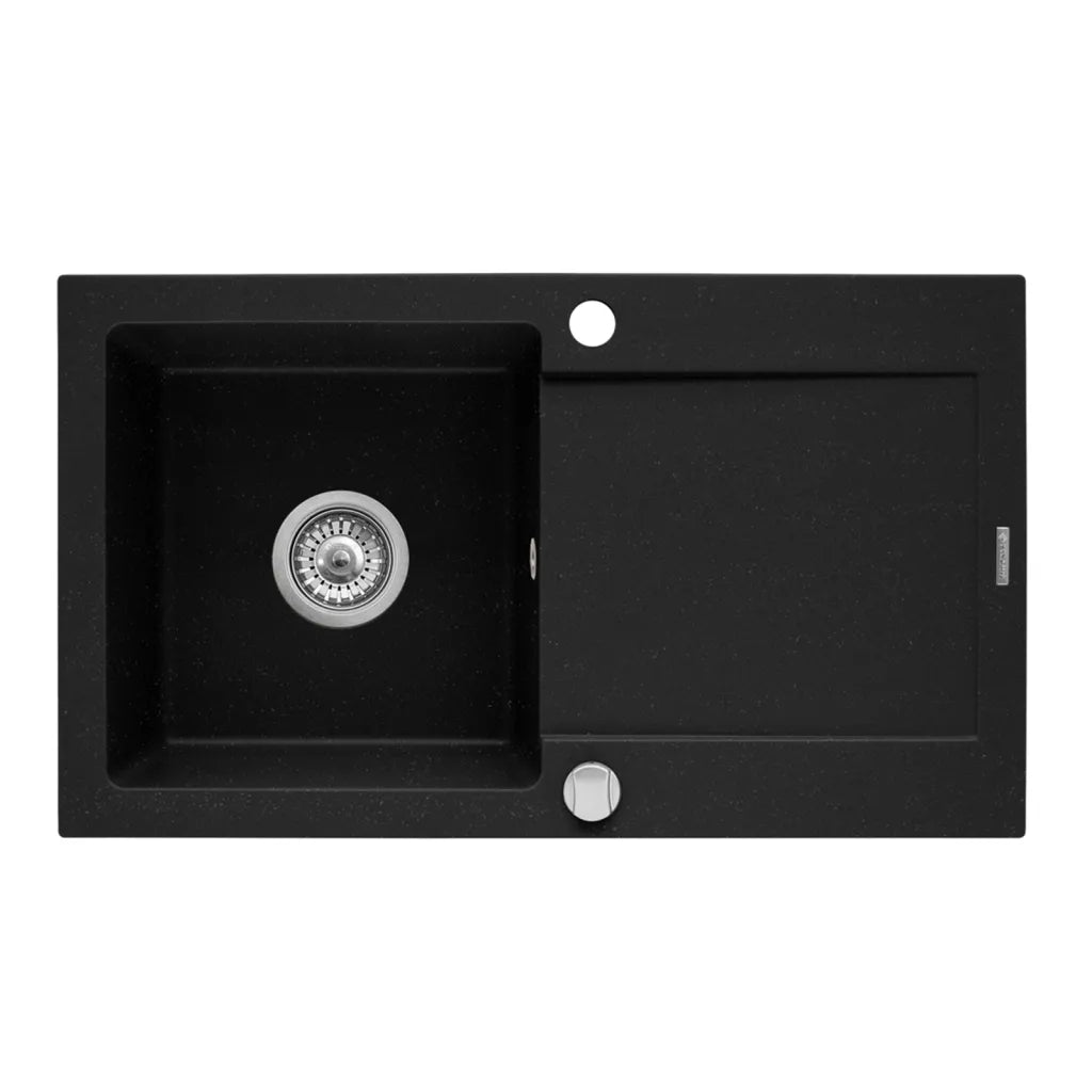 Chiuveta Bucatarie Inox 75x45 cm Negru Grafit Chiuvete Default Title Alessandro Design