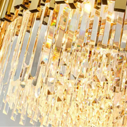 BLOIS Lampadario di cristallo Eleganza, diametro 50 cm, 8x E14, oro lucido, altezza regolabile Lampadari di cristallo Titolo predefinito Alessandro Design