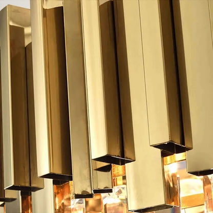 BLOIS Lampadario di cristallo Eleganza, diametro 50 cm, 8x E14, oro lucido, altezza regolabile Lampadari di cristallo Titolo predefinito Alessandro Design