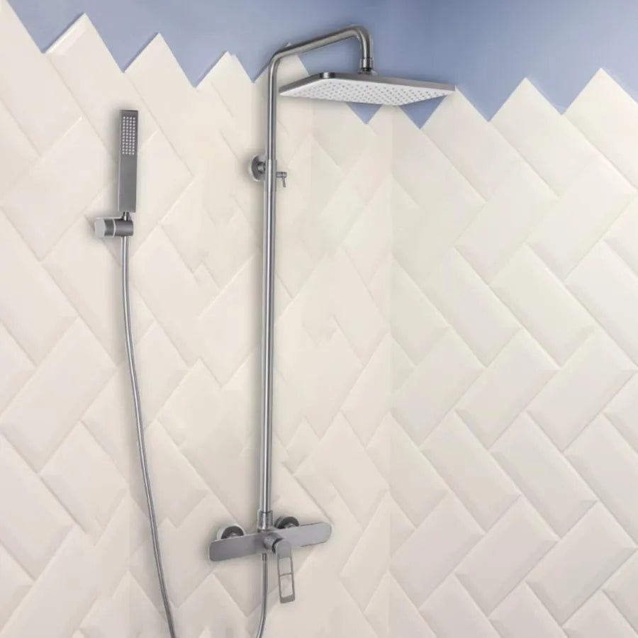 Colonna doccia, Acciaio inossidabile SUS304, satinato, Rubinetti e colonne doccia 9710N Titolo predefinito Alessandro Design