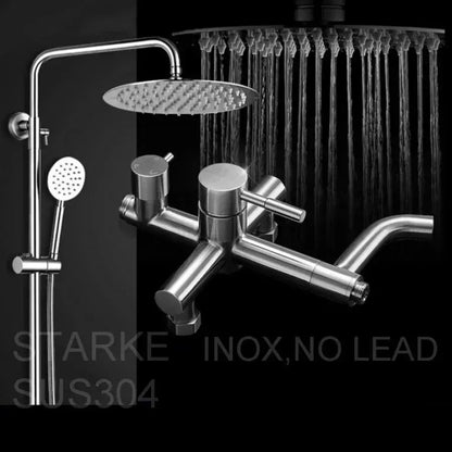 Coloana de Dus, Inox SUS304, Satinat, LY003 Baterii & Coloane de Duș Default Title Alessandro Design