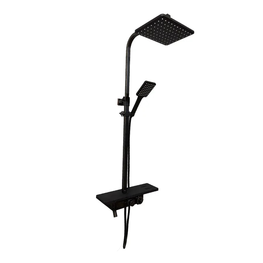 Colonna doccia con display LCD in acciaio inox nero SJG/008 Titolo predefinito Alessandro Design