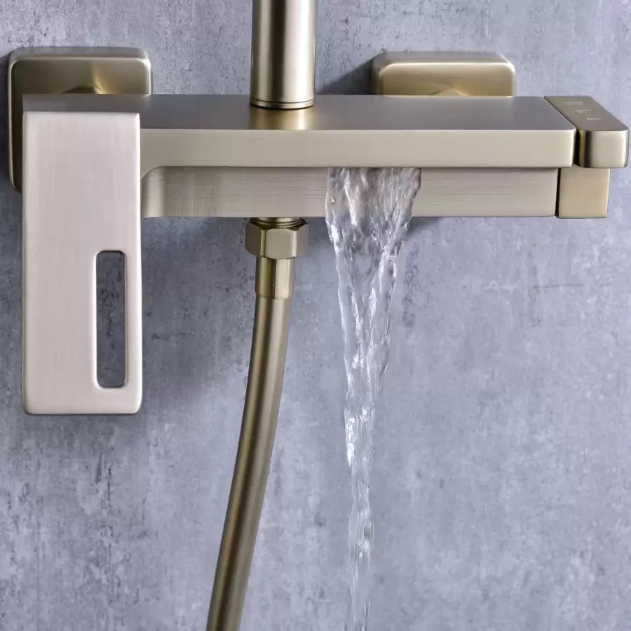 Colonna Doccia, Ottone Sanitario, Oro, 9810D Rubinetti E Colonne Doccia Titolo predefinito Alessandro Design