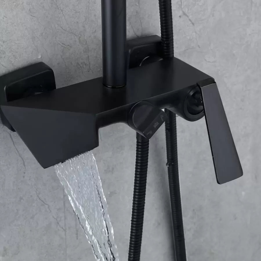 Colonna Doccia, Ottone Sanitario, Nero, 6720H Rubinetti E Colonne Doccia Titolo predefinito Alessandro Design