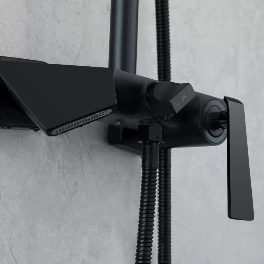 Colonna Doccia, Ottone Sanitario, Nero, 6720H Rubinetti E Colonne Doccia Titolo predefinito Alessandro Design