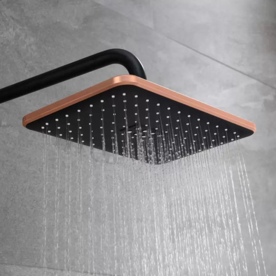 Colonna Doccia, Ottone Sanitario, Nero con Oro Rosa, 10010H-M Rubinetti e Colonne Doccia Titolo predefinito Alessandro Design