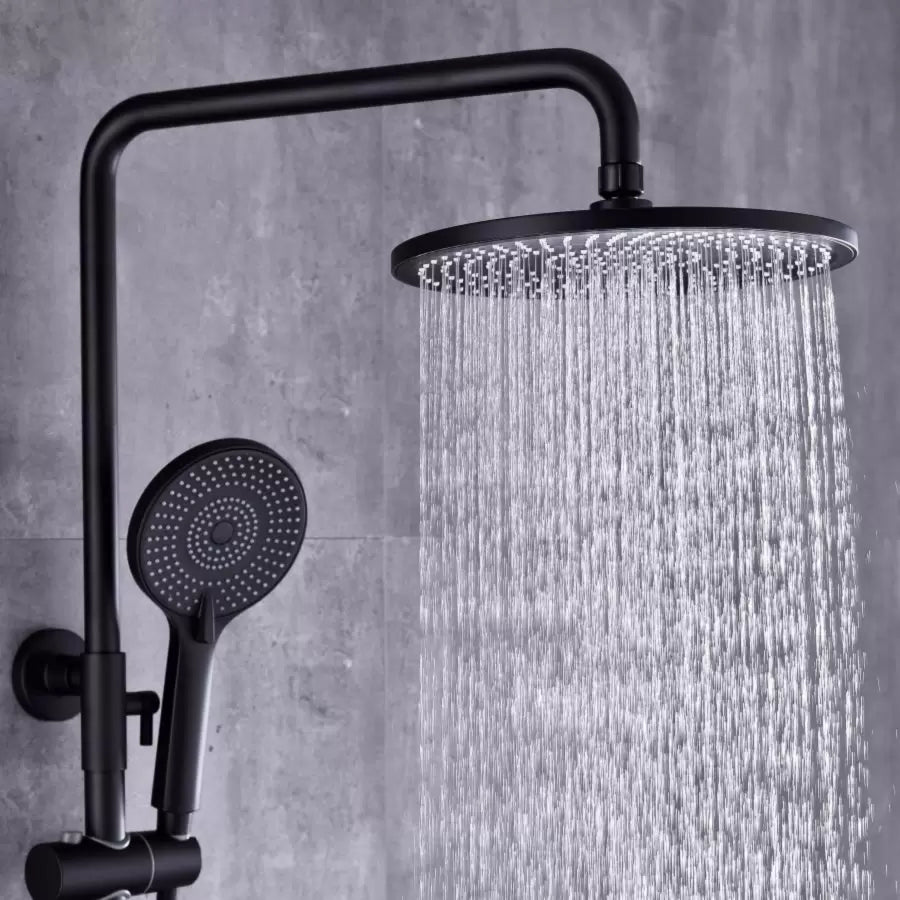 Colonna Doccia, Ottone Sanitario, Nero, 9810H Rubinetti E Colonne Doccia Titolo predefinito Alessandro Design