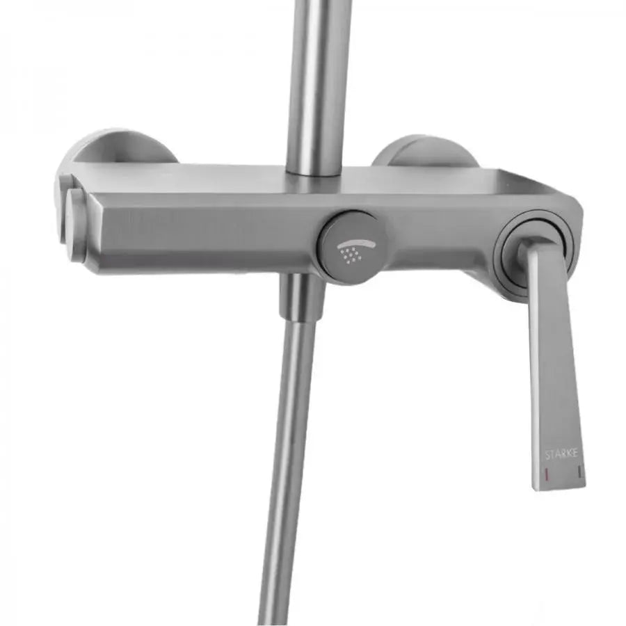 Colonna Doccia, Ottone Sanitario, Satinato, 10010N Rubinetti E Colonne Doccia Titolo predefinito Alessandro Design