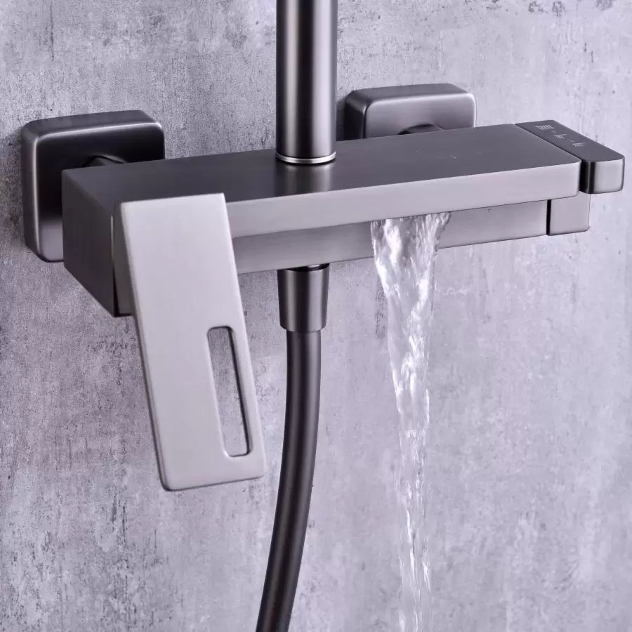 Colonna Doccia, Ottone Sanitario, Satinato, 9810N Rubinetti E Colonne Doccia Titolo predefinito Alessandro Design