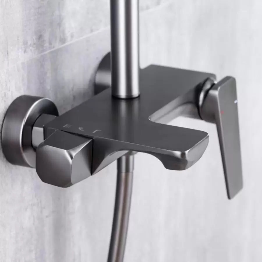 Colonna Doccia, Ottone Sanitario, Satinato, 9960N Rubinetti E Colonne Doccia Titolo predefinito Alessandro Design