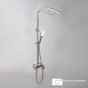 Colonna Doccia con Rubinetto e Tappo Regolabile, Ottone Sanitario, Cromo, 9920 Rubinetti e Colonne Doccia Titolo predefinito Alessandro Design
