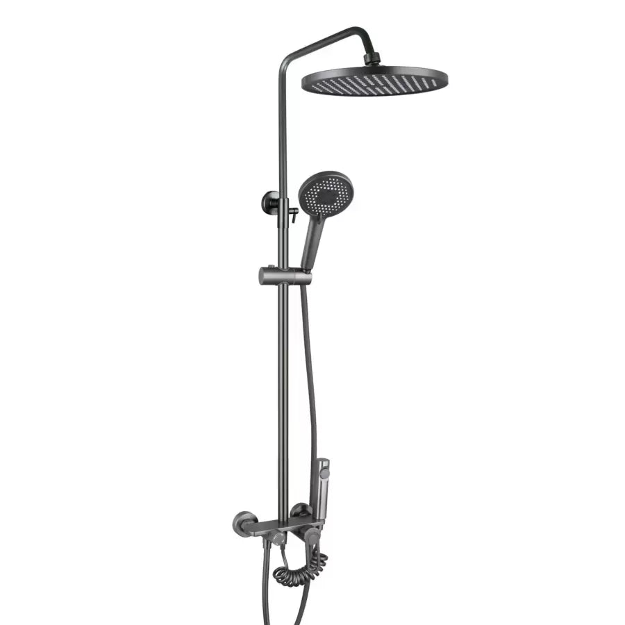 Colonna Doccia in Acciaio Inox Grigio Scuro OD3901 Titolo predefinito Alessandro Design