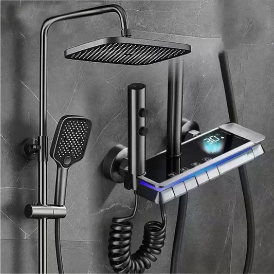 Colonna doccia in acciaio inox, grigio scuro, OD3904 Titolo predefinito Alessandro Design