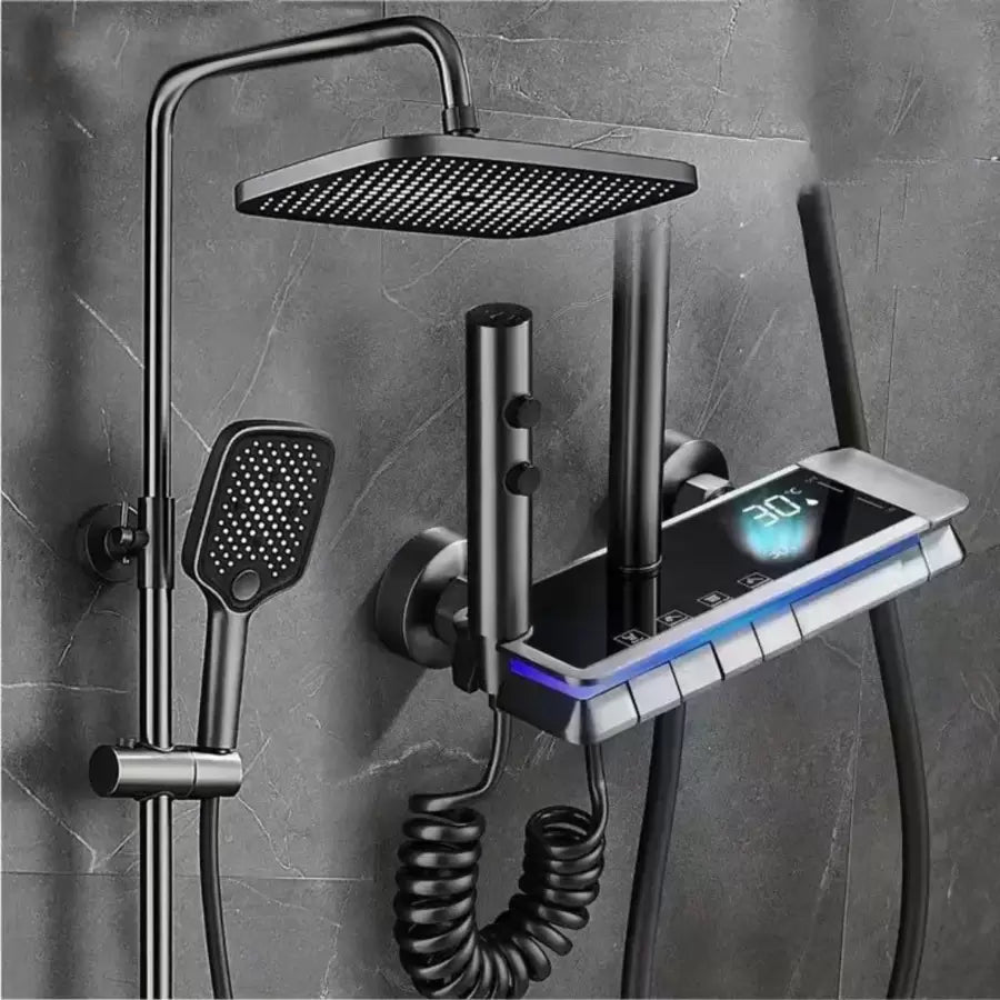 Colonna doccia in acciaio inox, grigio scuro, OD3904 Titolo predefinito Alessandro Design