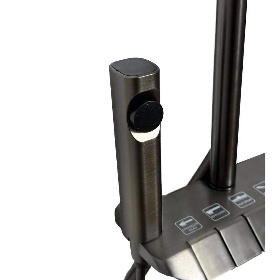 Colonna Doccia in Acciaio Inox Grigio Scuro OD3903 Titolo predefinito Alessandro Design