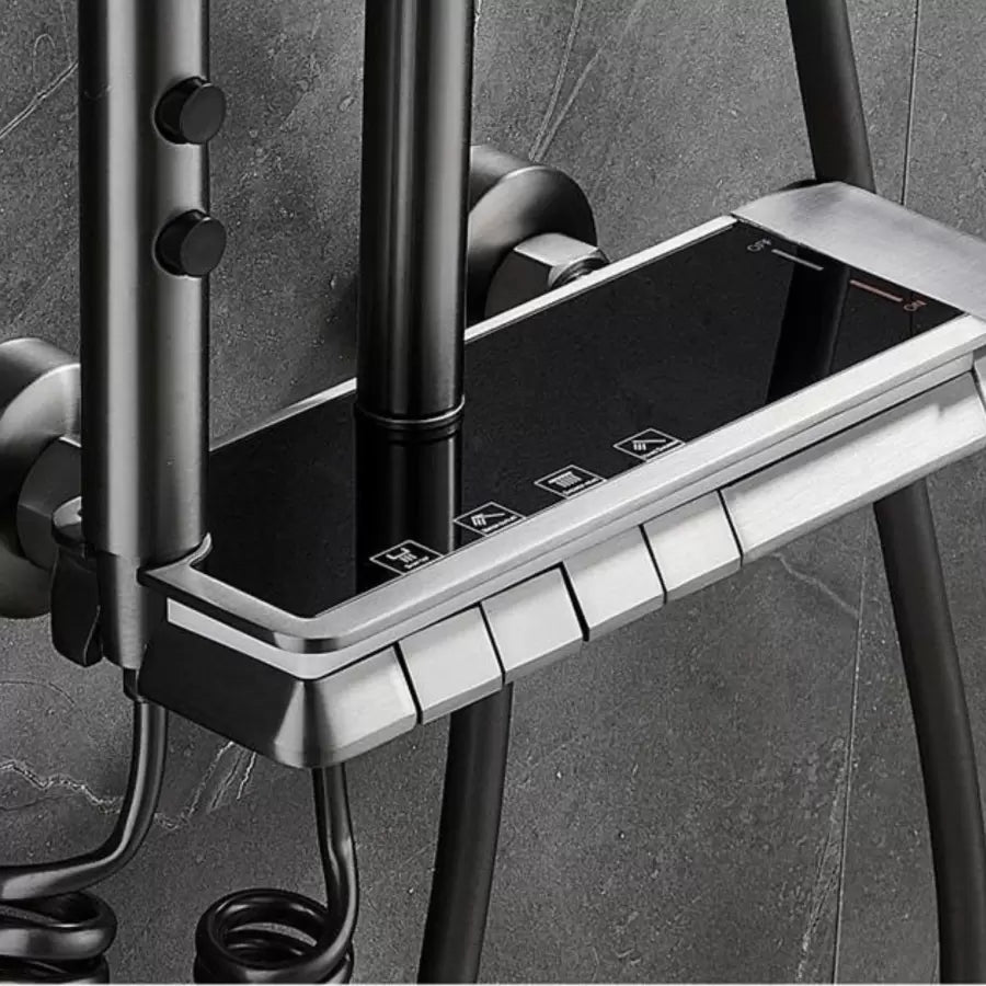 Colonna doccia in acciaio inox, grigio scuro, OD3904 Titolo predefinito Alessandro Design