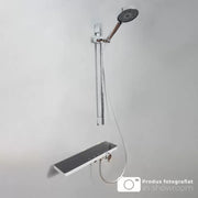 Colonna Doccia in Acciaio Inox Lucido Nero Argento 11211BH/CU Rubinetti e Colonne Doccia Titolo predefinito Alessandro Design
