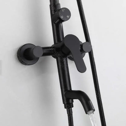 Colonna doccia, Acciaio inossidabile SUS304, Nero, Rubinetti e colonne doccia HS005 Titolo predefinito Alessandro Design