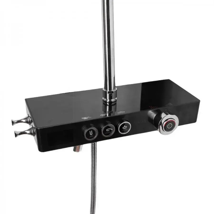 Colonna Doccia Display LCD Acciaio Inox Nero Argento SJG/003 Rubinetti e Colonne Doccia Titolo predefinito Alessandro Design
