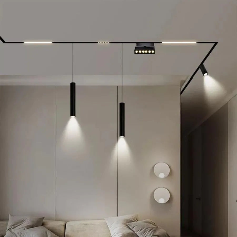 Connettore lineare per binario magnetico, 10 cm, LED nero Prodotti Titolo predefinito Alessandro Design
