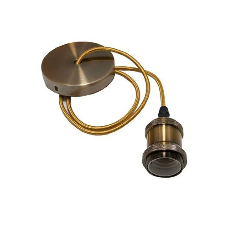 Lustra Antichizata, 1xE27, 100cm,Metal, Bronz Lustre Vintage Default Title Alessandro Design
