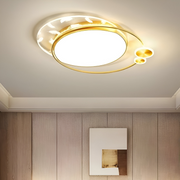 Lampadario LED con telecomando Lorenzo, 40W, dimmerabile, oro, metallo e acrilico, Lampadari LED con telecomando 3000K/4000K/6000K Titolo predefinito Alessandro Design