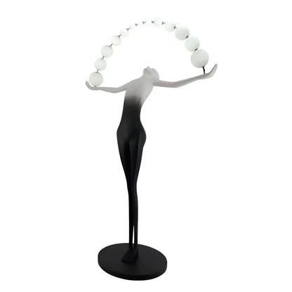 Lampada da Terra Amato LED 24W 4000K Metallo Nero Veioze & Lampada da Terra Titolo predefinito Alessandro Design