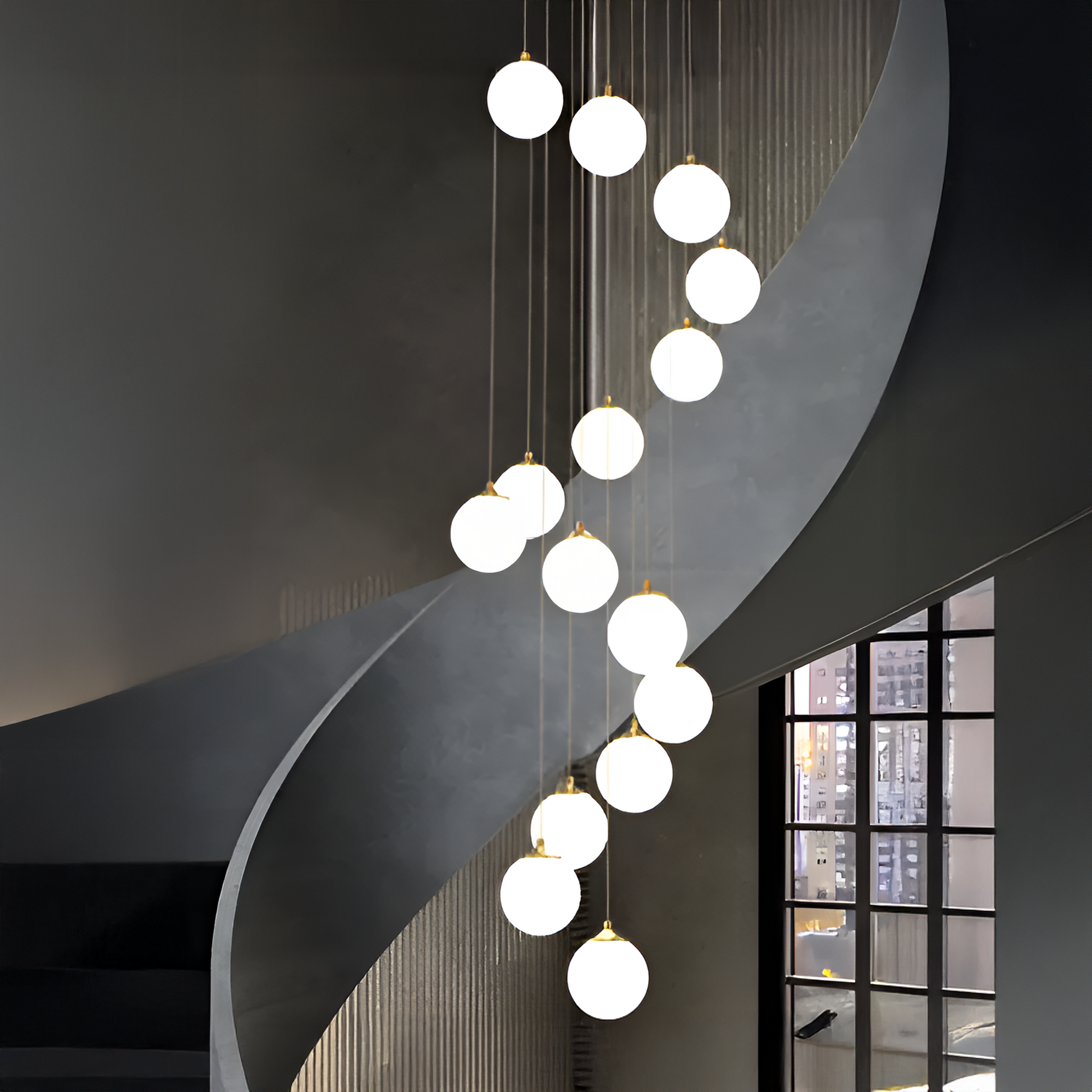 Lampadario a Sospensione, 25 Globi XE27, Oro, Altezza Regolabile Lampadari Moderni Titolo predefinito Alessandro Design