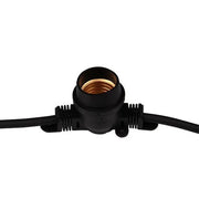 Ghirlanda 10 surse de lumina 10M 10xE27 Negru IP65 Corp de iluminat - instalatii Default Title Alessandro Design